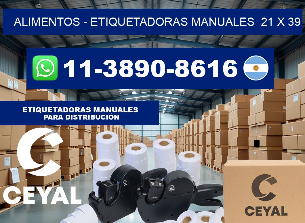 alimentos – Etiquetadoras Manuales  21 x 39