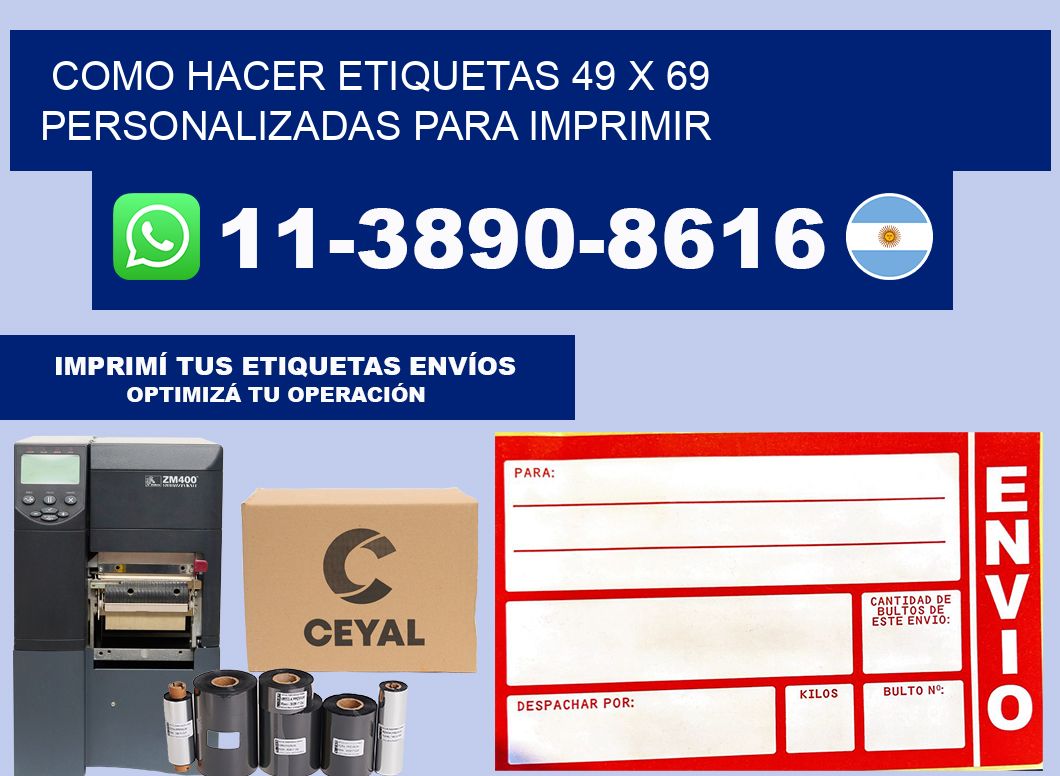 como hacer etiquetas 49 x 69 personalizadas para imprimir