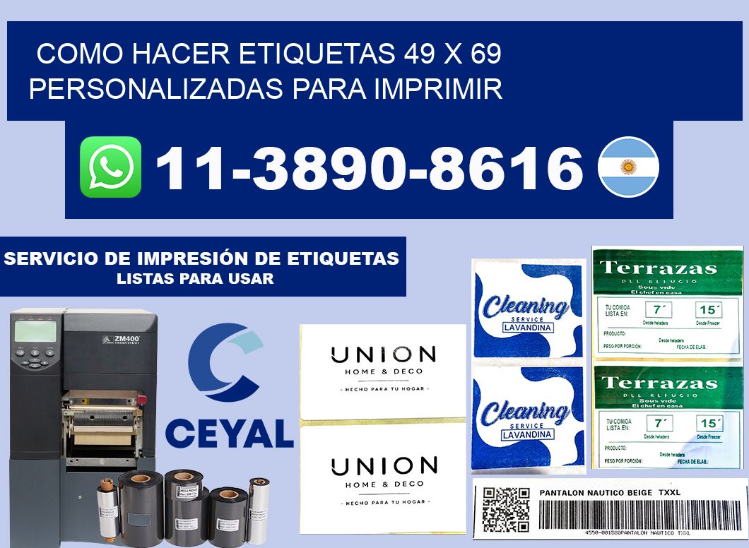 como hacer etiquetas 49 x 69 personalizadas para imprimir