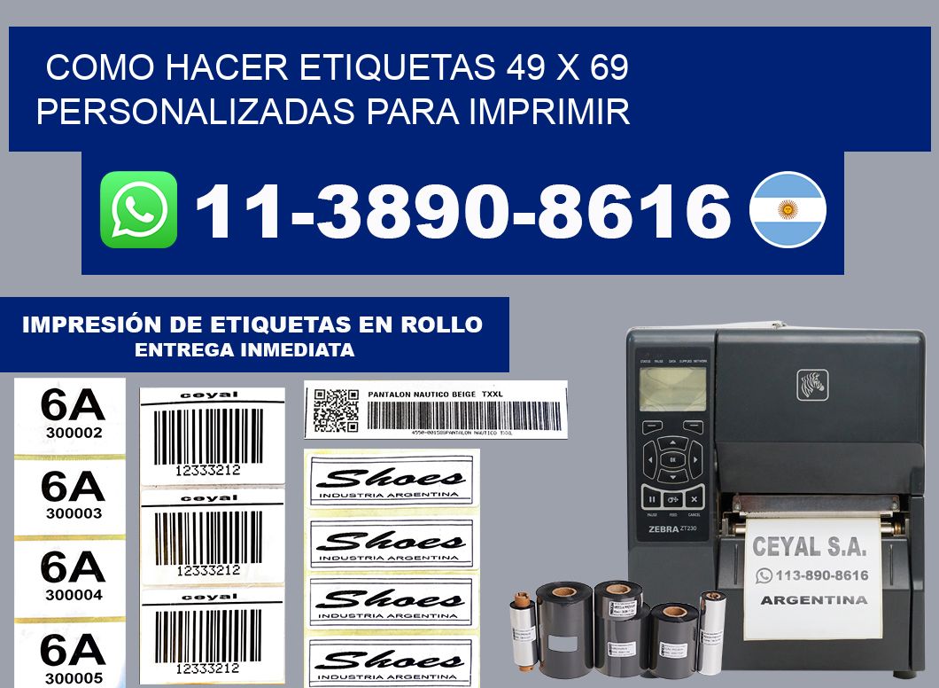 como hacer etiquetas 49 x 69 personalizadas para imprimir