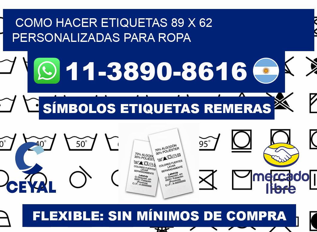 como hacer etiquetas 89 x 62 personalizadas para ropa