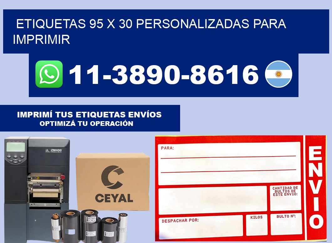 etiquetas 95 x 30 personalizadas para imprimir