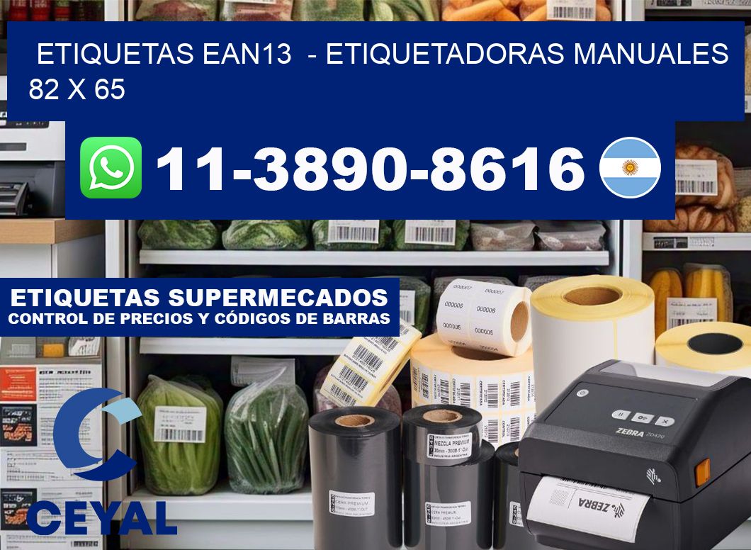 etiquetas ean13 - Etiquetadoras Manuales 82 x 65