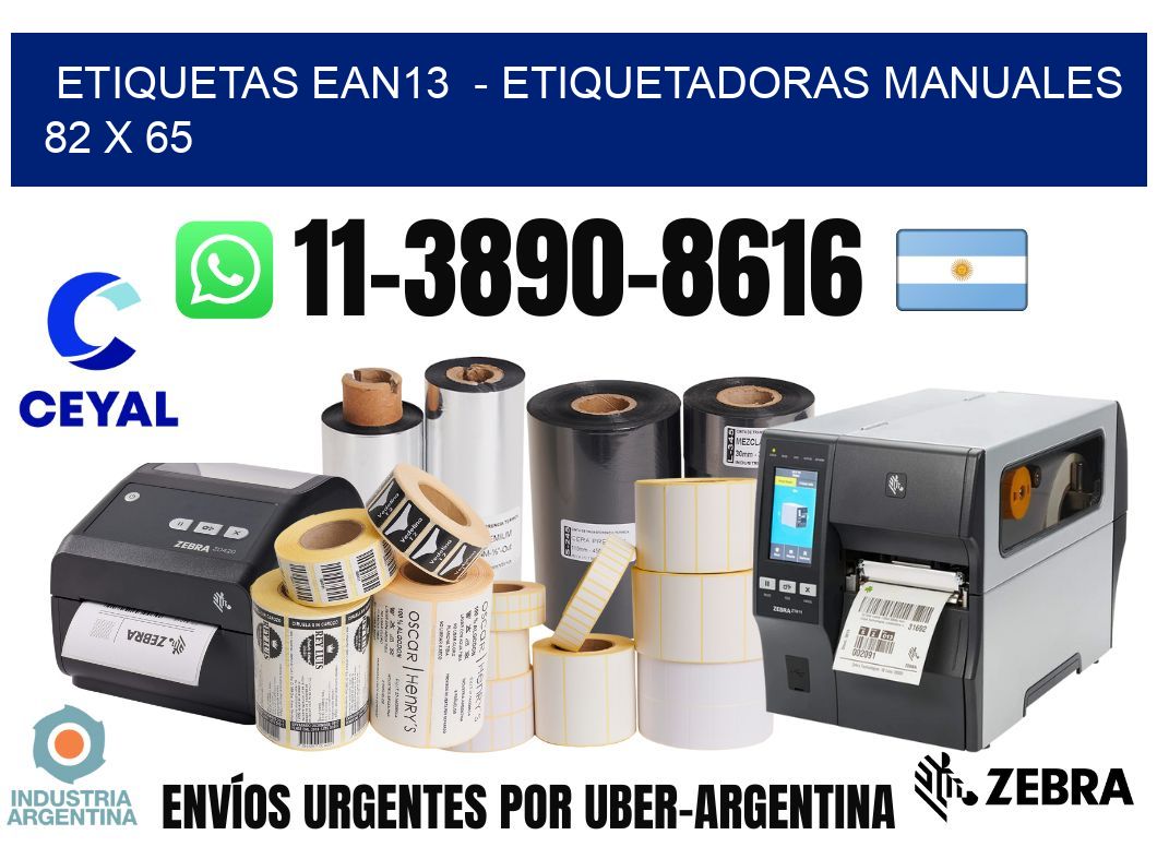 etiquetas ean13 - Etiquetadoras Manuales 82 x 65