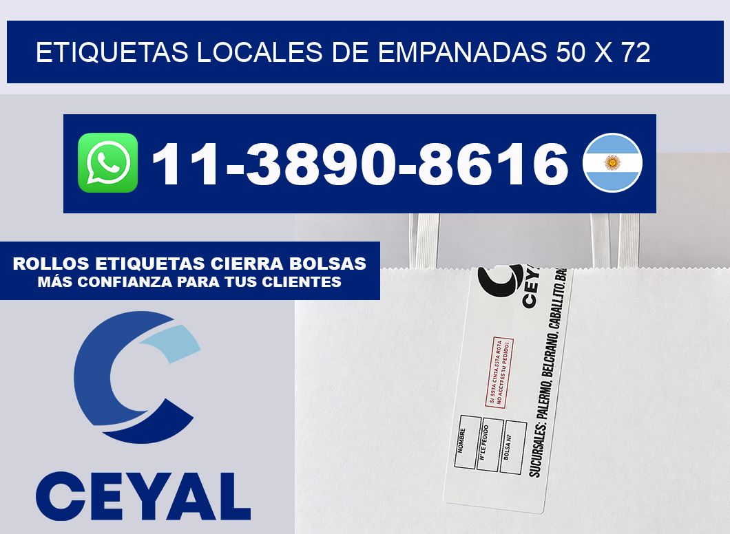 etiquetas locales de empanadas 50 x 72