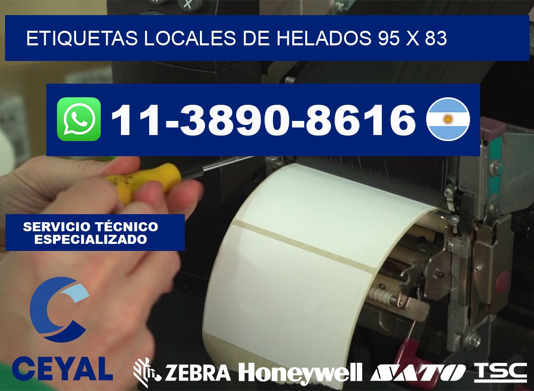 etiquetas locales de helados 95 x 83