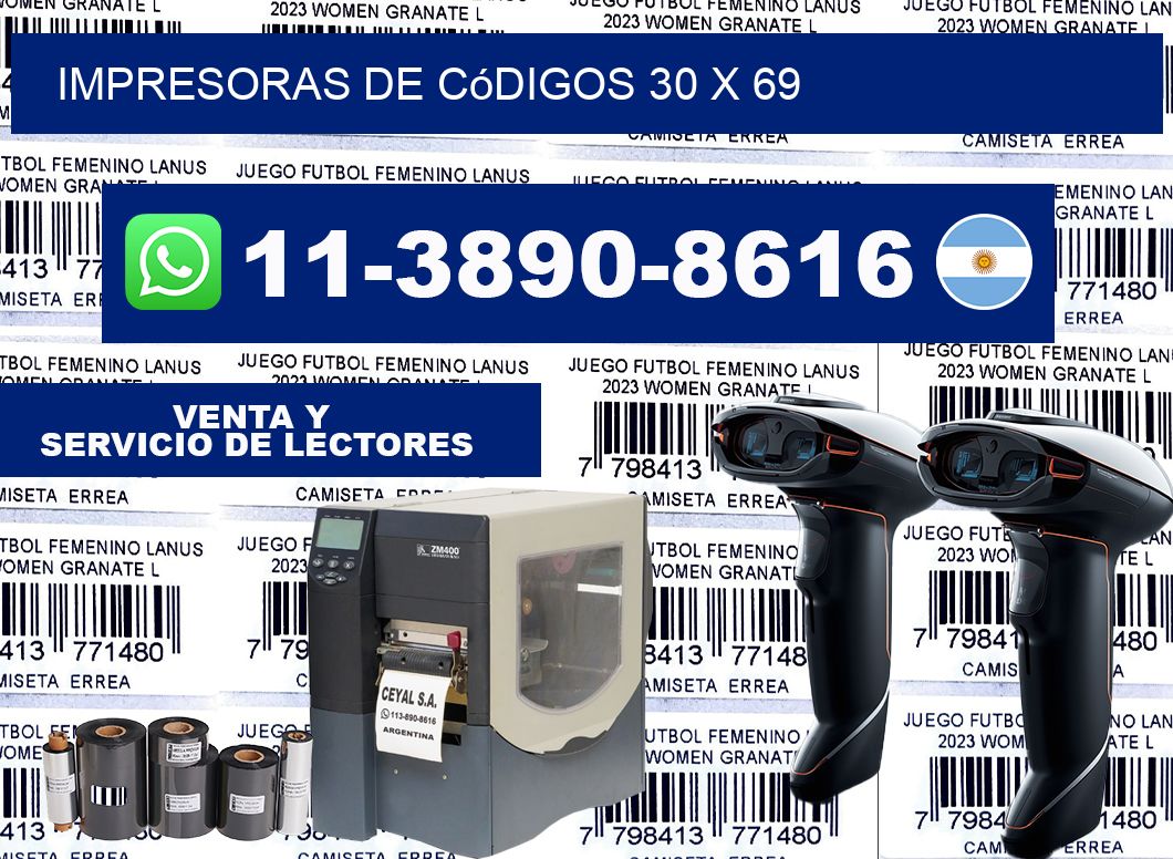 impresoras de códigos 30 x 69