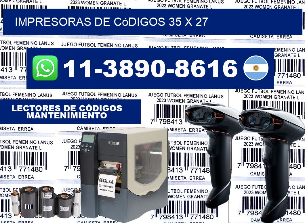 impresoras de códigos 35 x 27