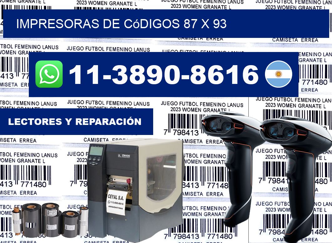 impresoras de códigos 87 x 93
