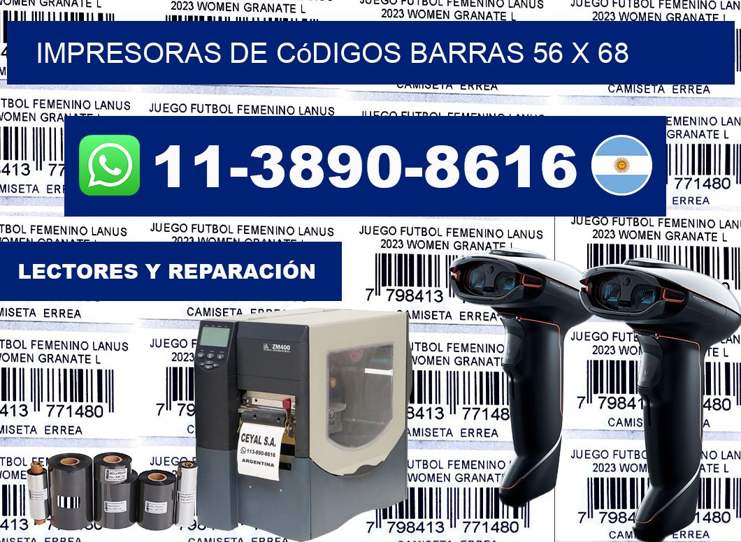 impresoras de códigos barras 56 x 68