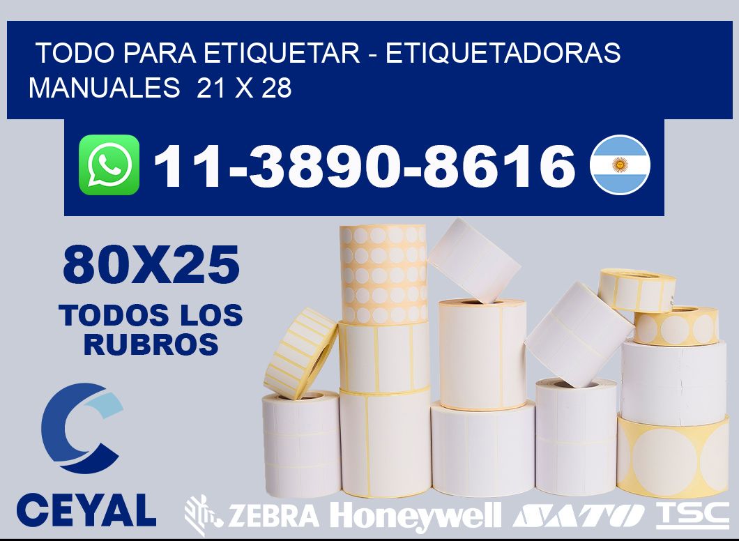 todo para etiquetar - Etiquetadoras Manuales  21 x 28