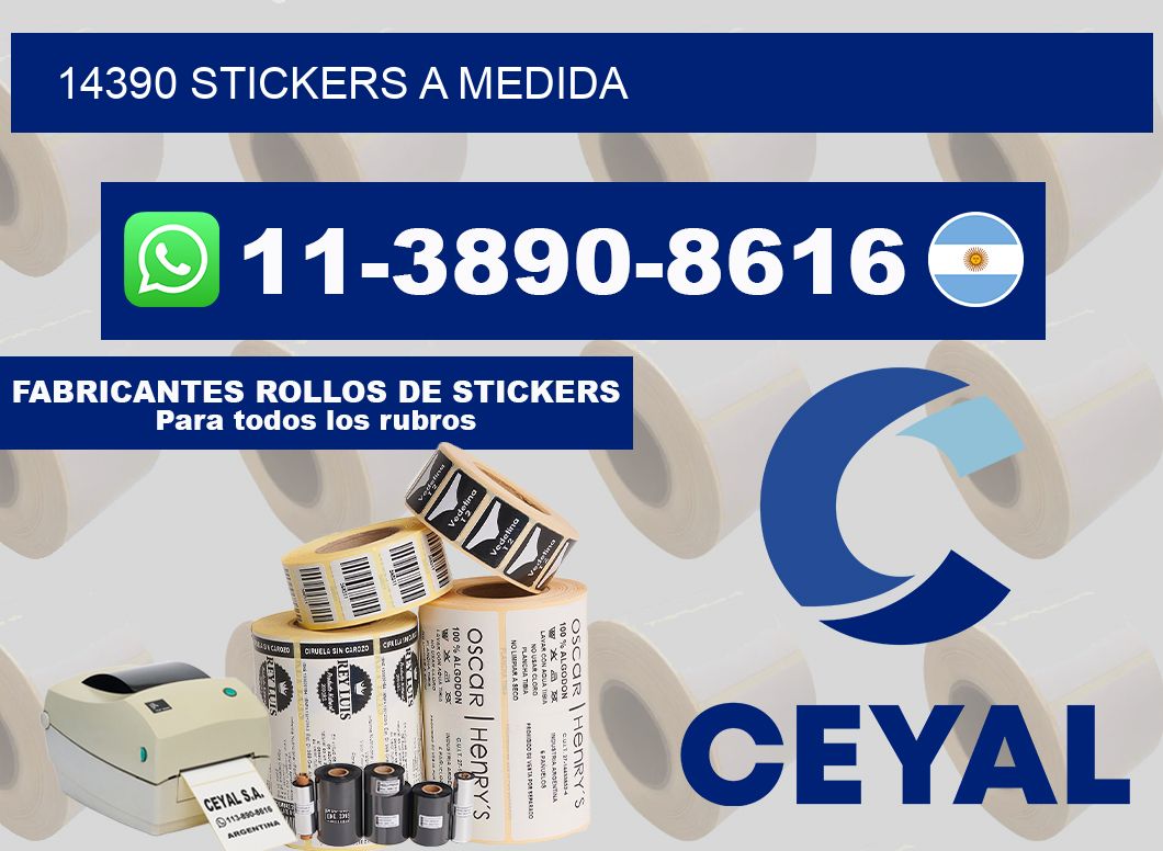 14390 stickers a medida