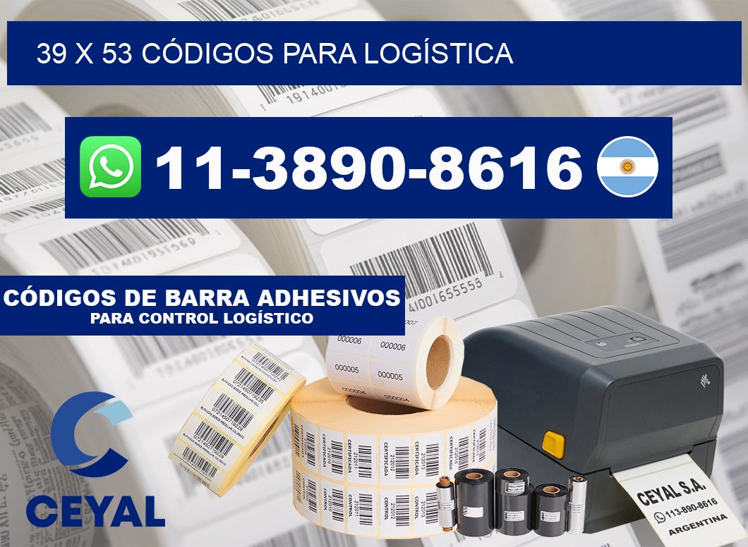 39 x 53 CÓDIGOS PARA LOGÍSTICA