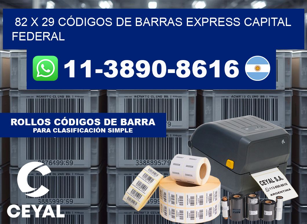82 x 29 CÓDIGOS DE BARRAS EXPRESS CAPITAL FEDERAL