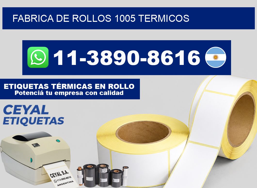 FABRICA DE ROLLOS 1005 TERMICOS