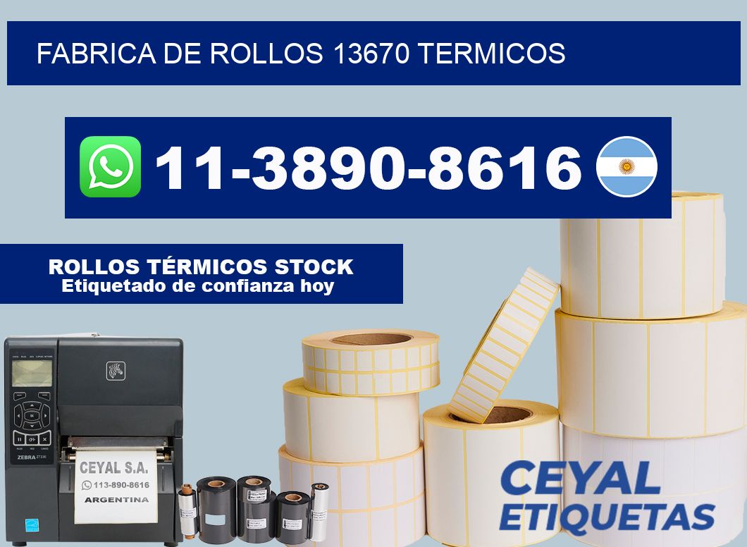 FABRICA DE ROLLOS 13670 TERMICOS