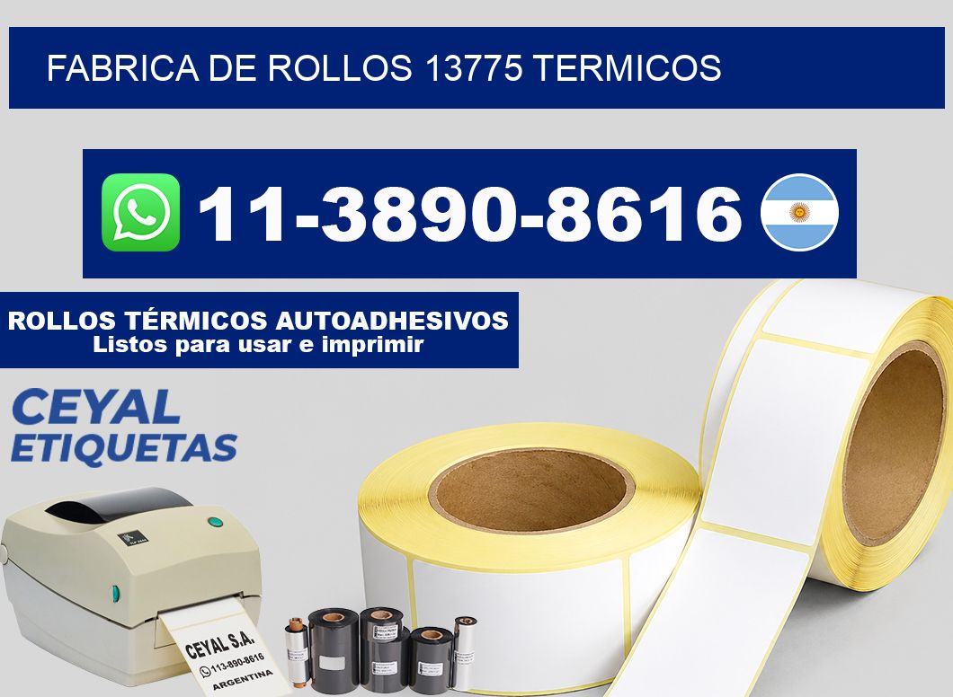 FABRICA DE ROLLOS 13775 TERMICOS