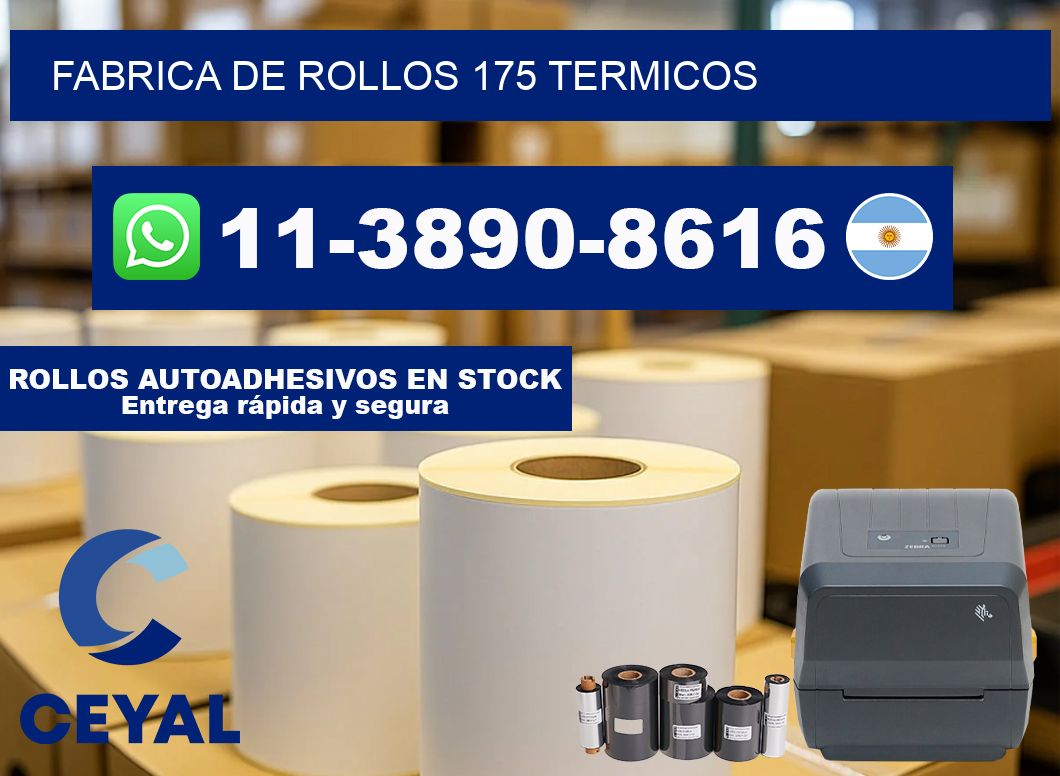 FABRICA DE ROLLOS 175 TERMICOS
