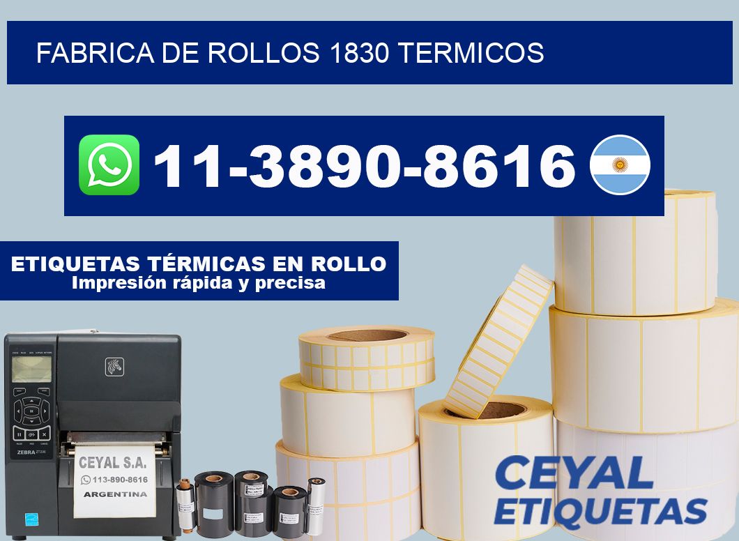 FABRICA DE ROLLOS 1830 TERMICOS