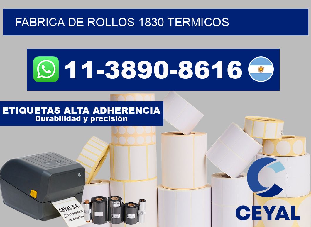 FABRICA DE ROLLOS 1830 TERMICOS