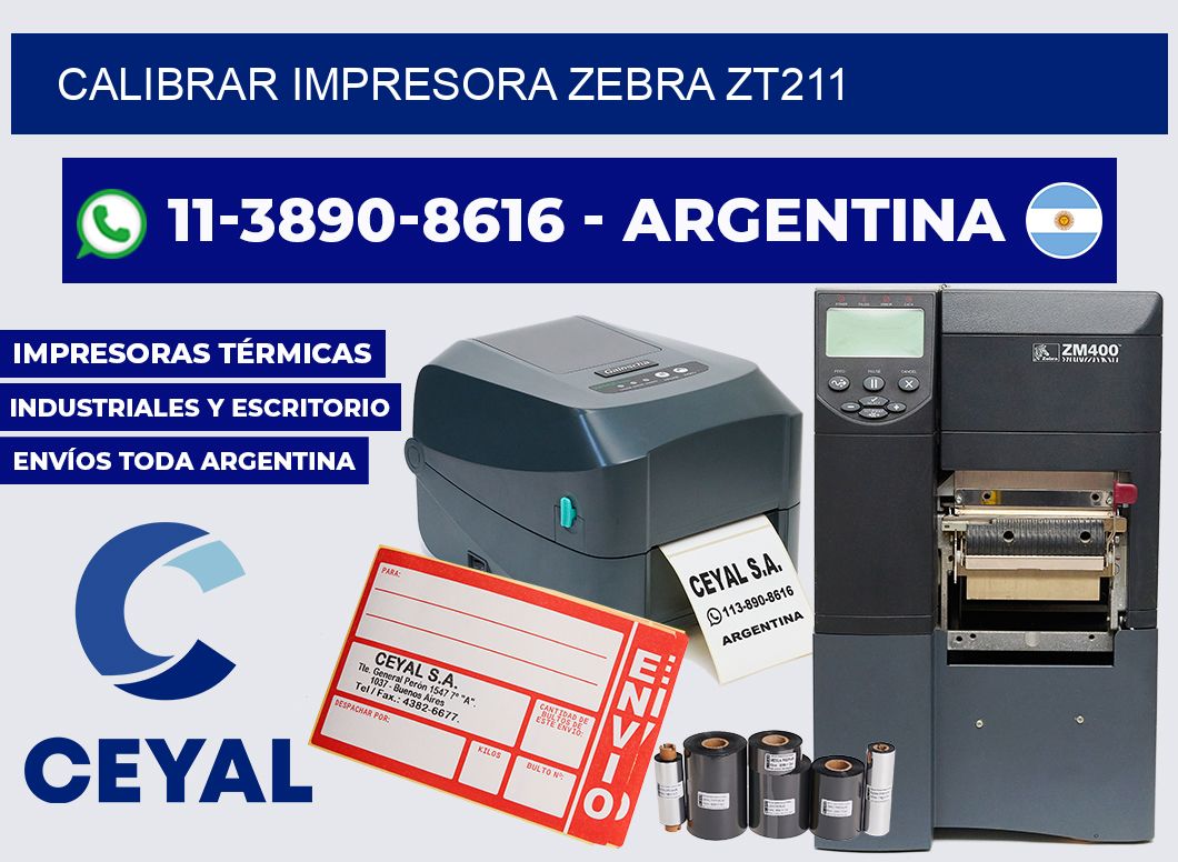 calibrar impresora Zebra ZT211