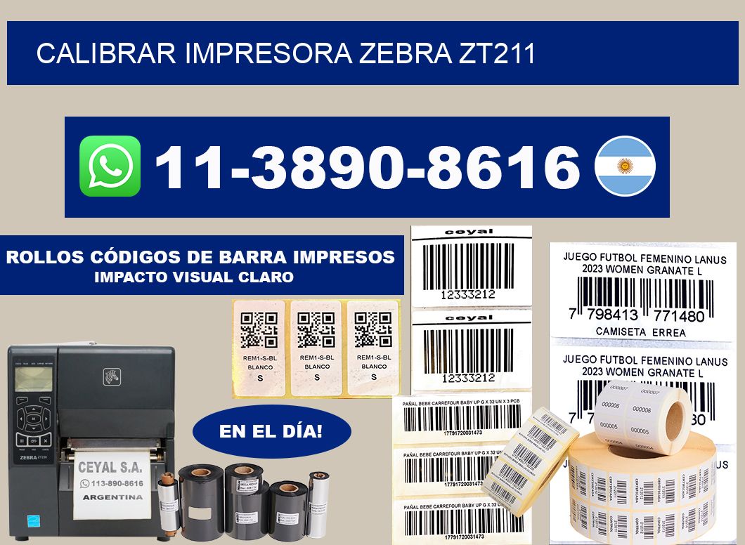 calibrar impresora Zebra ZT211
