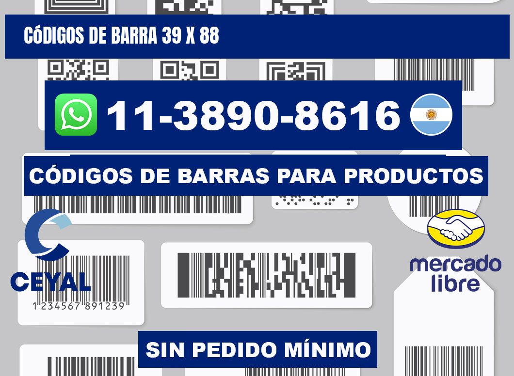 códigos de barra 39 x 88