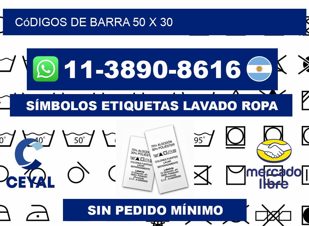 códigos de barra 50 x 30
