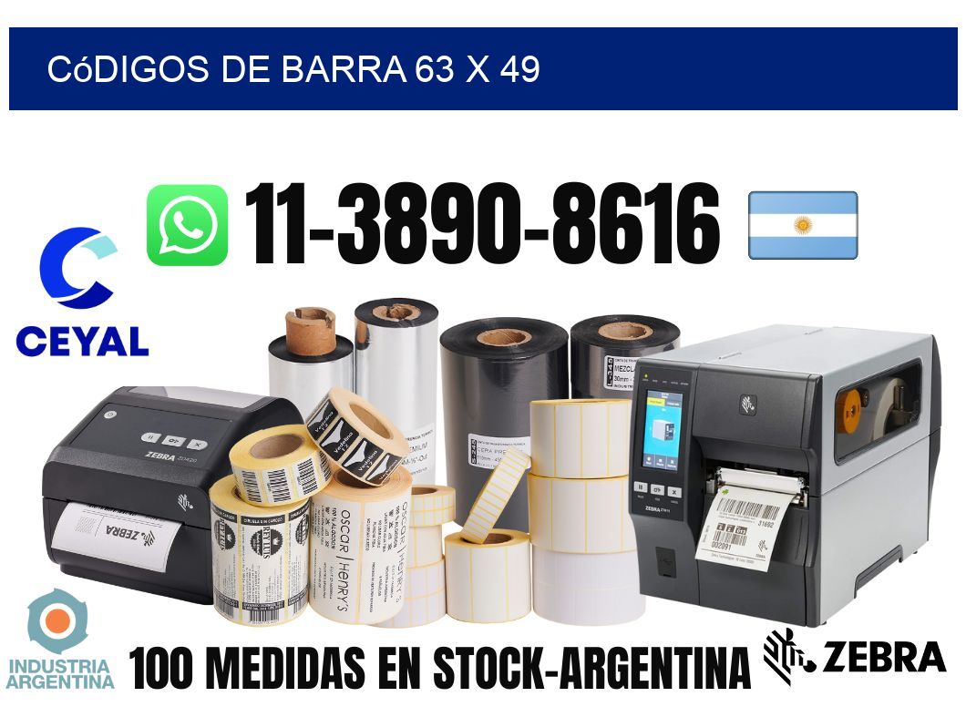códigos de barra 63 x 49