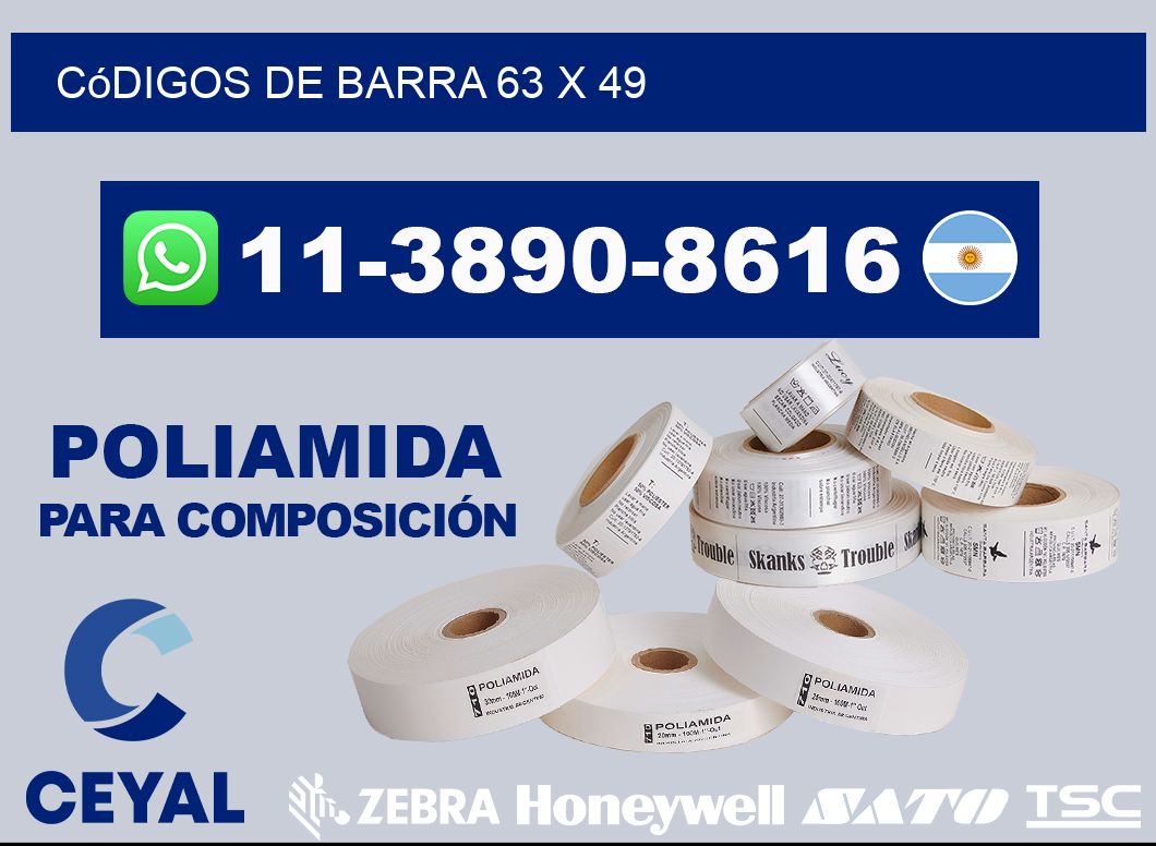 códigos de barra 63 x 49
