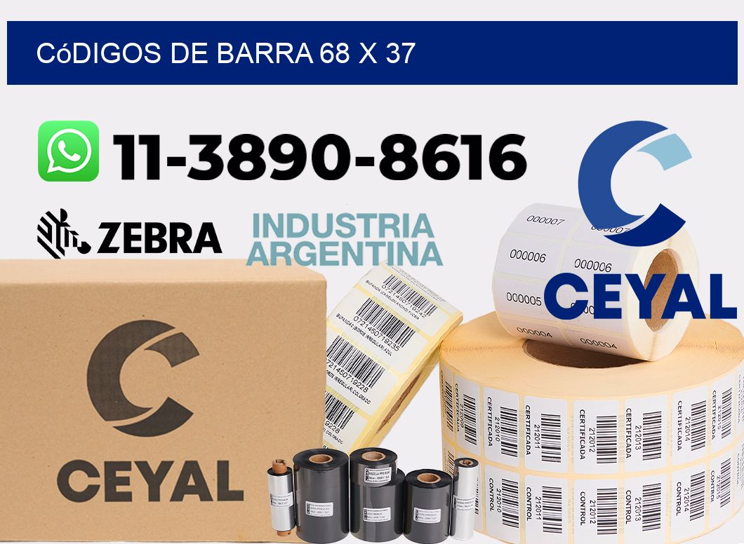 códigos de barra 68 x 37