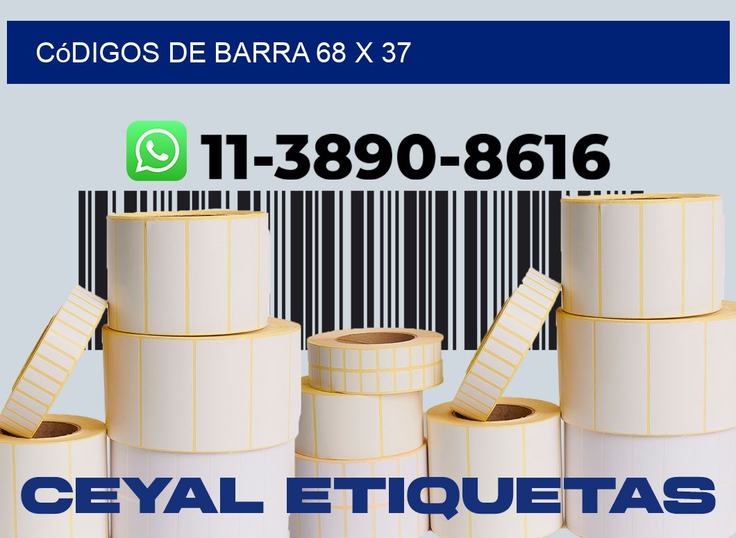 códigos de barra 68 x 37