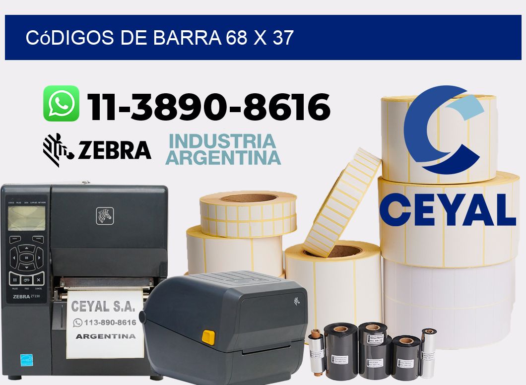 códigos de barra 68 x 37