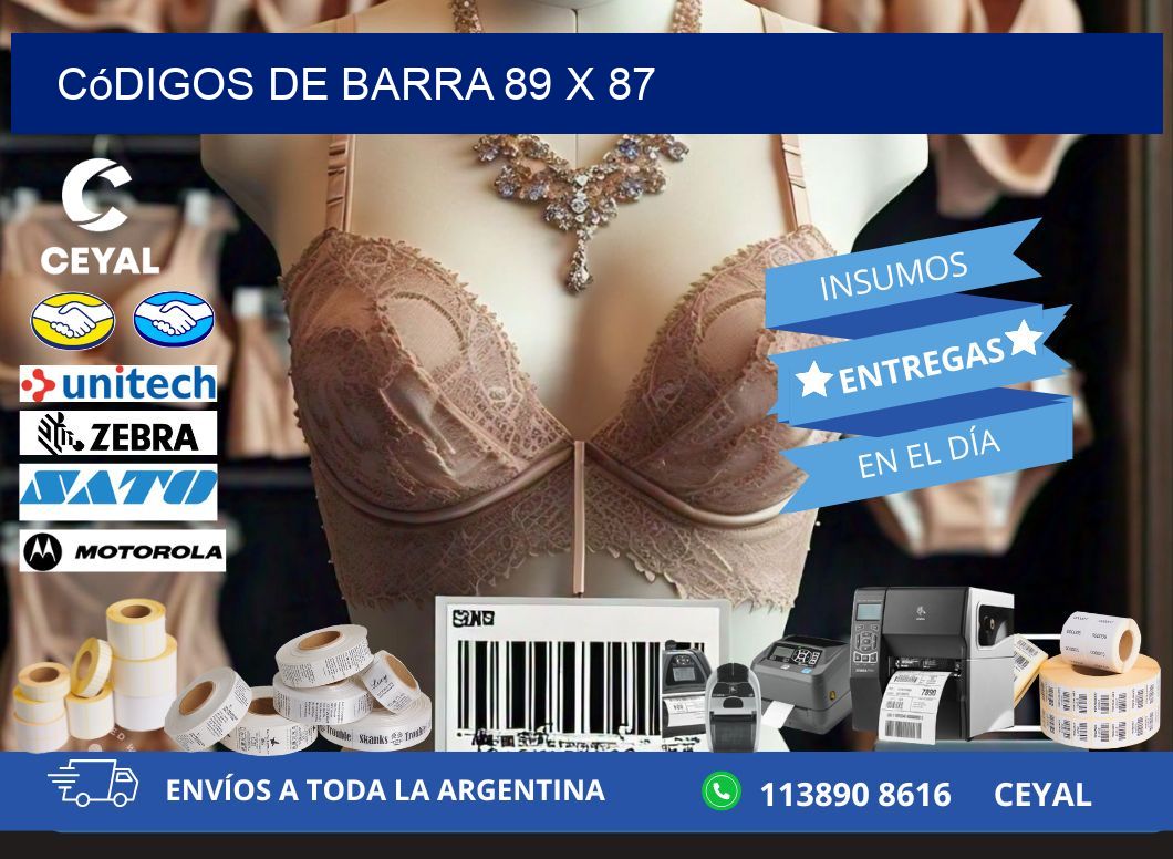 códigos de barra 89 x 87