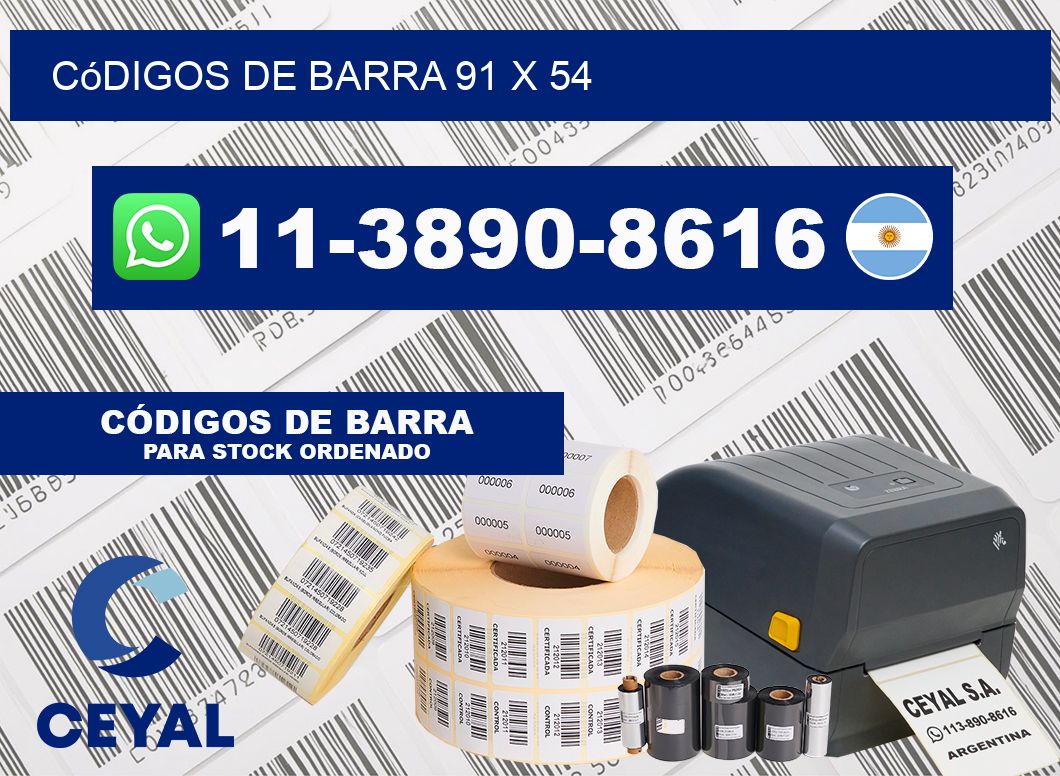 códigos de barra 91 x 54