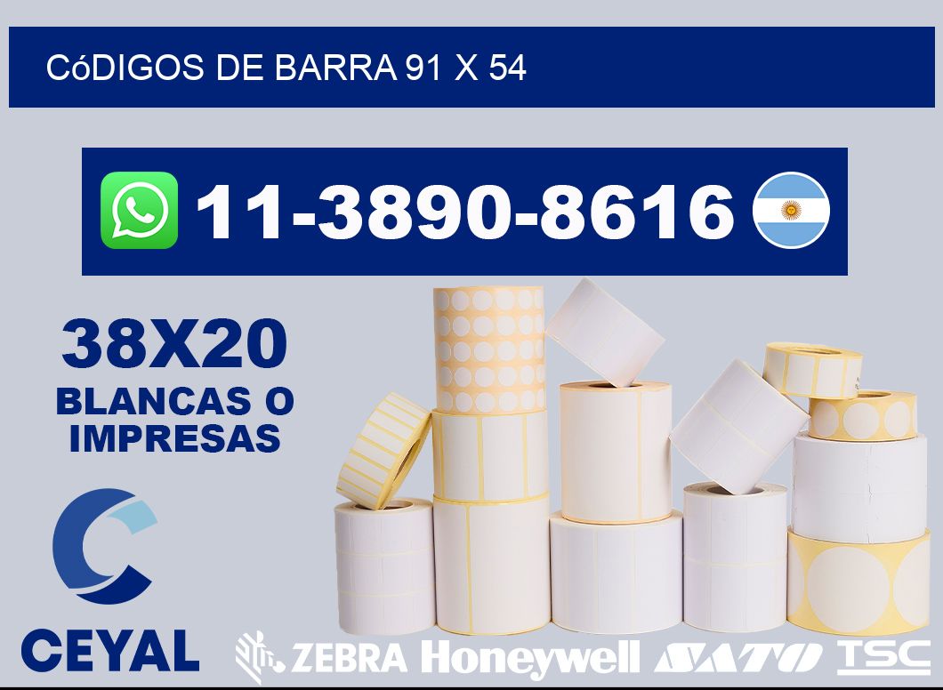 códigos de barra 91 x 54