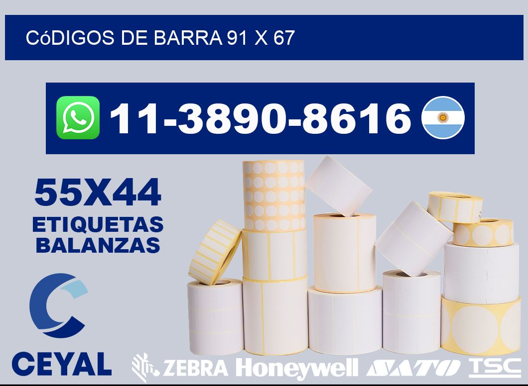 códigos de barra 91 x 67