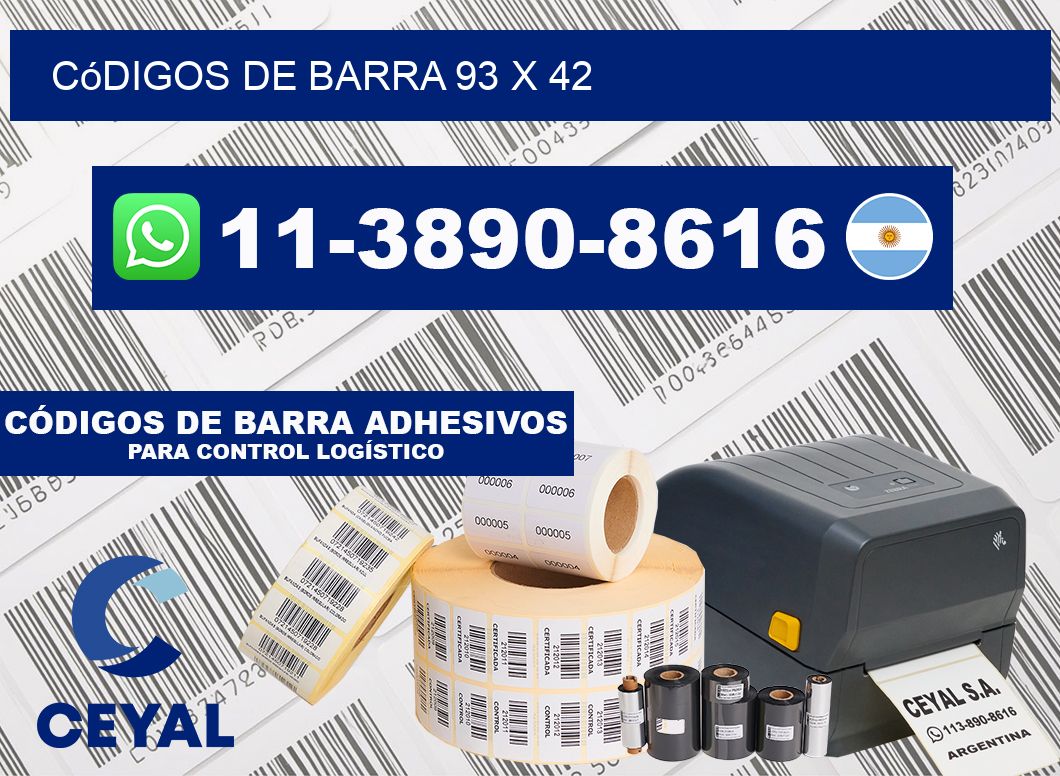 códigos de barra 93 x 42