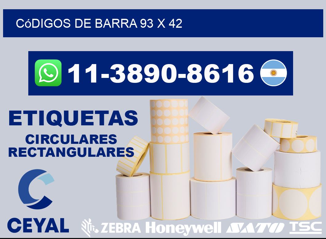 códigos de barra 93 x 42