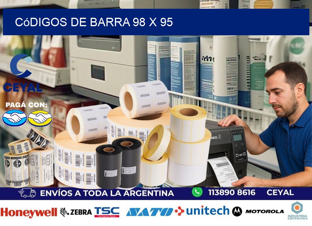 códigos de barra 98 x 95