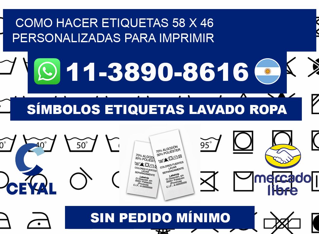 como hacer etiquetas 58 x 46 personalizadas para imprimir