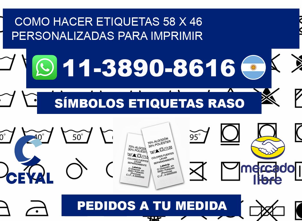 como hacer etiquetas 58 x 46 personalizadas para imprimir