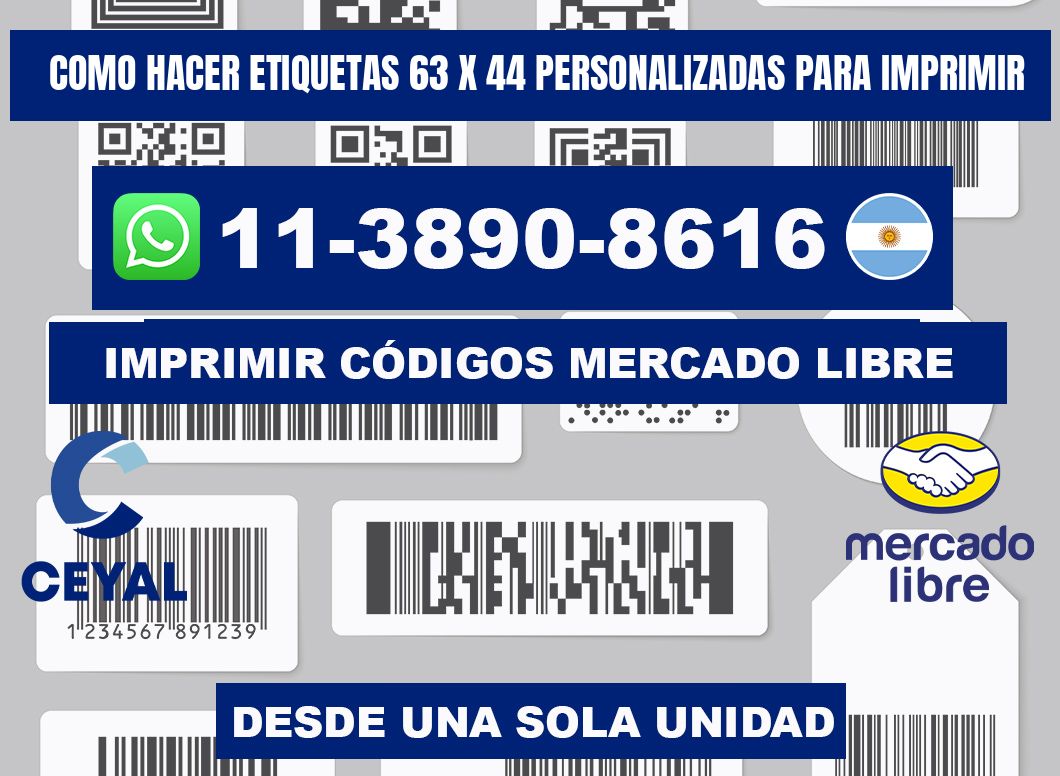 como hacer etiquetas 63 x 44 personalizadas para imprimir