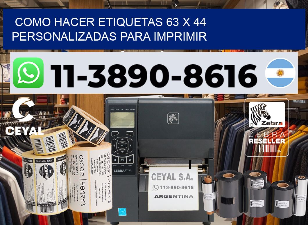 como hacer etiquetas 63 x 44 personalizadas para imprimir