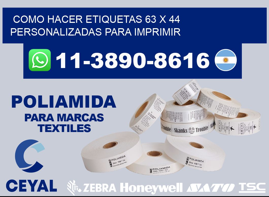 como hacer etiquetas 63 x 44 personalizadas para imprimir