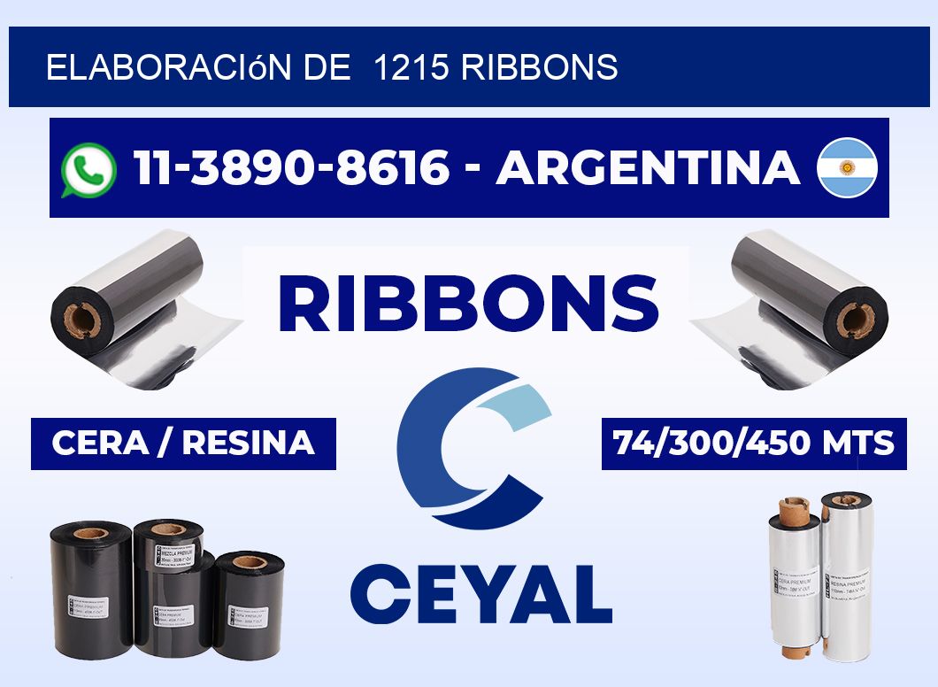 elaboración de 1215 ribbons