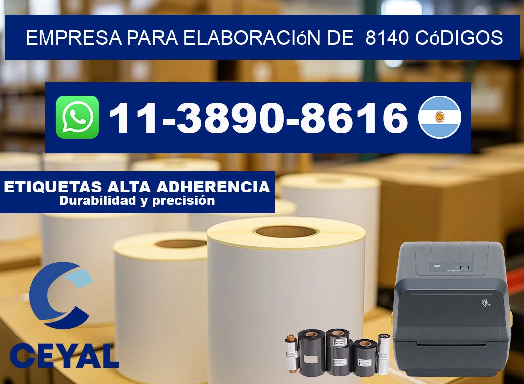 empresa para elaboración de 8140 códigos