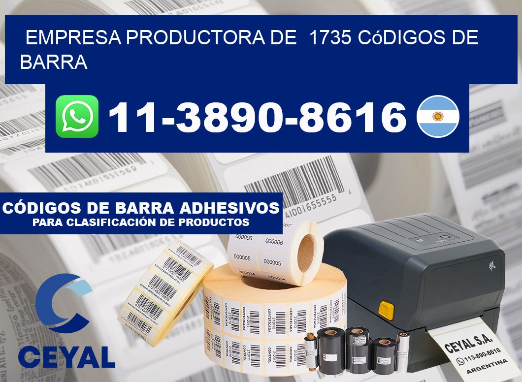 empresa productora de 1735 códigos de barra