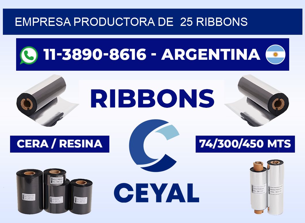 empresa productora de 25 ribbons