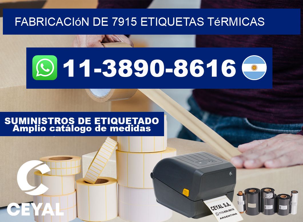 fabricación de 7915 etiquetas térmicas